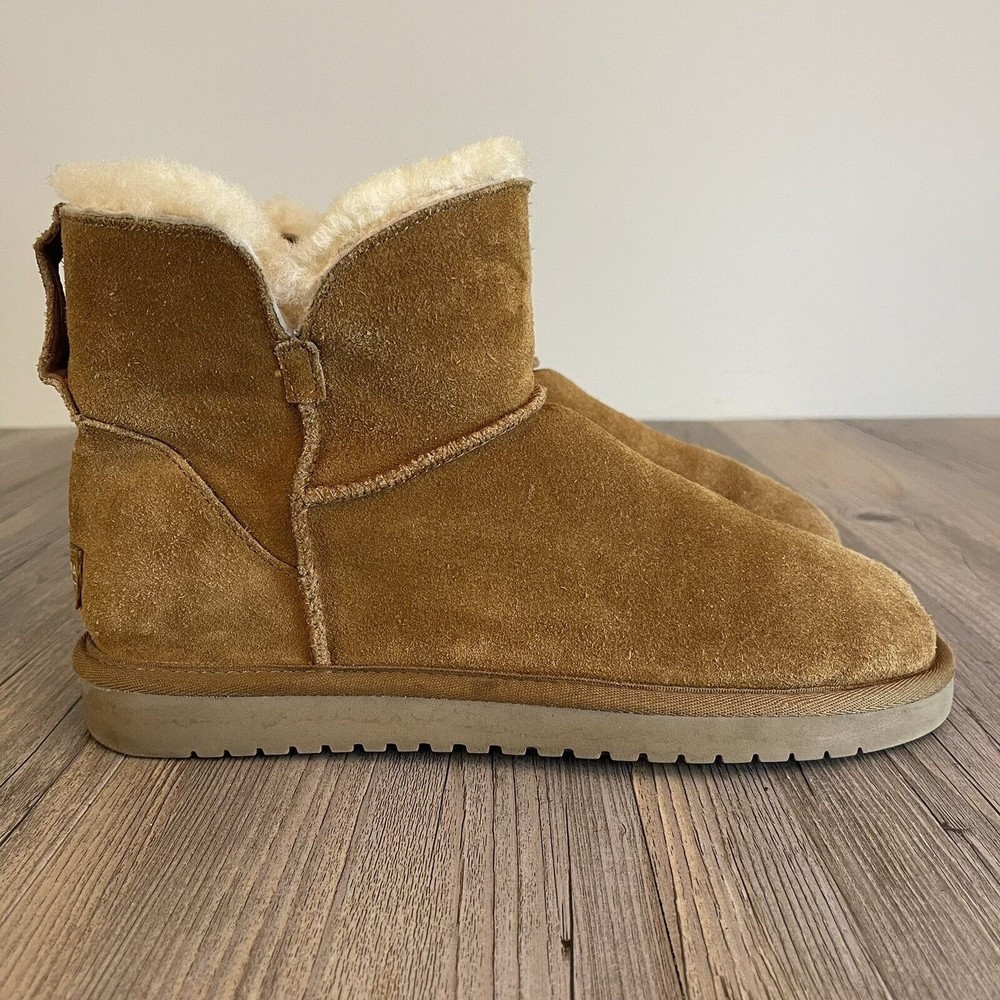 KOOLABURRA Ugg Chestnut Brown Mini Short Booties Winter Boot 1015209 Size 9